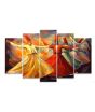 iShopping - Maguari Sufism Redish Canvas Small Wall Frame 5 Pcs (0652)