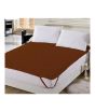iShopping - Maguari Double Mattress Pad Topper Brown