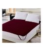 iShopping - Maguari Double Mattress Pad Topper Maroon