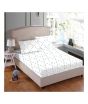 iShopping - Maguari Printed Jersey Double Bed Sheet White (0453)