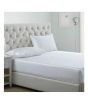 iShopping - Maguari Soft Satin Silk Fitted King Bed Sheet White (0450)