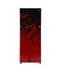iShopping - PEL Curved Glass Door Freezer-on-Top Refrigerator 12 cu ft (PRCGD-6460)-Maroon Blaze