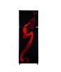 iShopping - PEL Glass Door Freezer-on-Top Refrigerator 10 cu ft (PRGD-6360)-Red Blaze