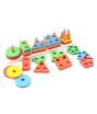 iShopping - Planet X 5 Column Wooden Geometric Shape Sorter (PX-10305)