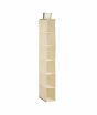 iShopping - Premier Home 6 Section Cream Hanging Shoe Organiser (1901133)