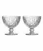 iShopping - Premier Home Fleur Clear Glass Sundae Dishes Set Of 2 (1404795)