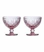 iShopping - Premier Home Fleur Pink Glass Sundae Dishes Set Of 2 (1404796)