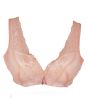 iShopping - Purple Bag Fancy Lace Soft Double Padded Wireless Bra Light Pink (0026)