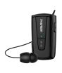 iShopping - Faster R12 Pro Retractable Bluetooth Headset Clip-On Earbuds Hands-Free With Microphone