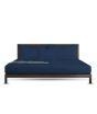iShopping - Rainbow Linen Bed Sheet Set Full Size Dark Blue (Pack Of 3)