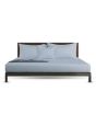 iShopping - Rainbow Linen Bed Sheet Set Full Size Silver Grey (Pack Of 3)
