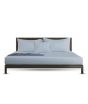iShopping - Rainbow Linen Bed Sheet Set Single Size Silver Grey (Pack Of 3)