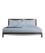iShopping - Rainbow Linen Bed Sheet Set Twin Size Silver Grey (Pack Of 3)