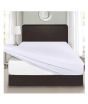 iShopping - Rainbow Linen Jersey Fitted Bed Sheet King Size White (RHP124)