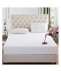 iShopping - Rainbow Linen Water Proof Fitted Bed Sheet White (King Size)