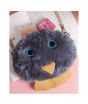 iShopping - Rangoon Fluffy Pouch Bag For Women Dark Grey