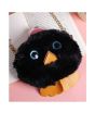 iShopping - Rangoon Fluffy Pouch Bag For Women Black