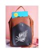 iShopping - Rangoon Leaf Mini Backpack For Women Brown/Black