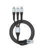 iShopping - Ronin R-305 3 In 1 Durable Braided Cable Black