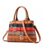 iShopping - Saad Collection PU Leather Hand Bag For Women - Brown