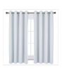 iShopping - Sajid Zaib Velvet Jacquard Curtains 2 Pcs Grayish White