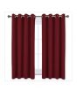 iShopping - Sajid Zaib Velvet Jacquard Curtains 2 Pcs Red