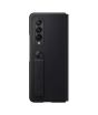 iShopping - Samsung Galaxy Z Fold 3 Leather Flip Stand Cover Black