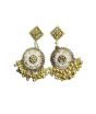 iShopping - Shaz Jewels Round Jhumka Rust Golden