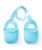 iShopping - G-Mart 2 Pocket Kitchen Hanging Sink Storage Basket Blue