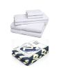 iShopping - Shopya Cotton Bath Towels Set With Iron Board Cover Pack Of 2