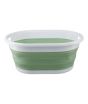 iShopping - Premier Home Collapsible Laundry Basket Green/White (805989)