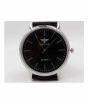 iShopping - SK-Enterprises Leather Analog Stainless Steel Watch For Men Black