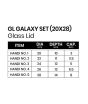 iShopping - Sonex Casserole Galaxy Cookware Set Glass Lid - 5 Pieces