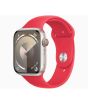 iShopping - Apple Watch Series 9 Starlight Aluminum Case With Sport Band-GPS-45 mm-Red