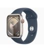 iShopping - Apple Watch Series 9 Starlight Aluminum Case With Sport Band-GPS & Cellular-41 mm-Storm Blue