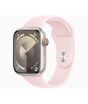 iShopping - Apple Watch Series 9 Starlight Aluminum Case With Sport Band-GPS & Cellular-41 mm-Light Pink