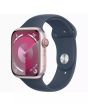 iShopping - Apple Watch Series 9 Pink Aluminum Case With Sport Band-GPS &amp; Cellular-41 mm-Storm Blue