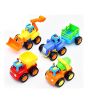 iShopping - Shopeasy Set Of 4 Durable Friction Powered Construction Vehicles For Kids