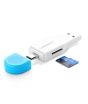iShopping - Ugreen 30358 OTG USB Dual Port Card Reader White