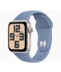 iShopping - Apple Watch SE 2023 Starlight Aluminum Case With Sport Band-Winter Blue-GPS-40mm