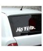 iShopping - Wish Hub Cool Slogan No Fear Car Sticker White