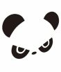 iShopping - Wish Hub Pair Of Panda Stickers For Car Side Mirror Black