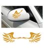 iShopping - Wish Hub Pair Of Wings Car Styling Stickers Yellow
