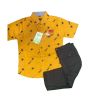 iShopping - RG shop Kids Pants Shirt for Boy-Yellow-5-6 Year