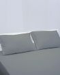 iShopping - Rainbow Linen Bed Sheet Set Single Size Dark Grey (Pack Of 3)