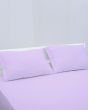 iShopping - Rainbow Linen Bed Sheet Set Single Size Lilac (Pack Of 3)