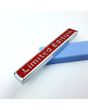iShopping - M.Mart 3D Limited Edition Metal Chrome Car Sticker Red