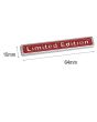 iShopping - M.Mart 3D Limited Edition Metal Chrome Car Sticker Red