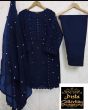 iShopping - Pista Collection 3pcs Embroidery Shirt Attached & Embroidered Dupatta
