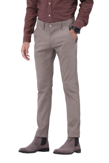 iShopping - Fashion Trendz FT Cotton Chinos Pant-Light Grey-42